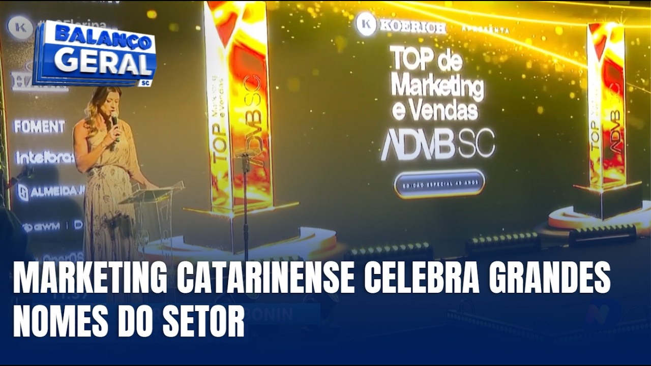 Prêmio Top de Marketing ADVB SC homenageia nomes da propaganda catarinense