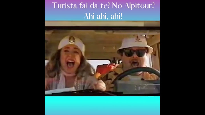 Turista fai da te? No Alpitour? Ahi ahi, ahi!