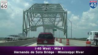 I-55 to I-240 to I-40 West: Memphis, TN