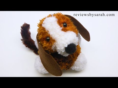 How to Make a Puppy Dog from Pom poms - Beagle Pompom Perrito