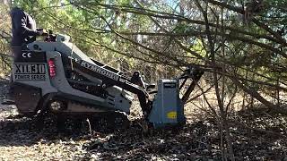 MS530M Fixed Tooth Mulcher for Mini Skidsteer - Customer in Action