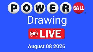 Powerball drawing live Results 08 August 2026 | powerball drawing live today