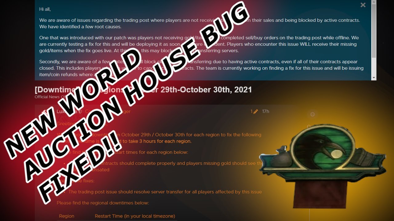 New World Auction house bug FIXED! YouTube