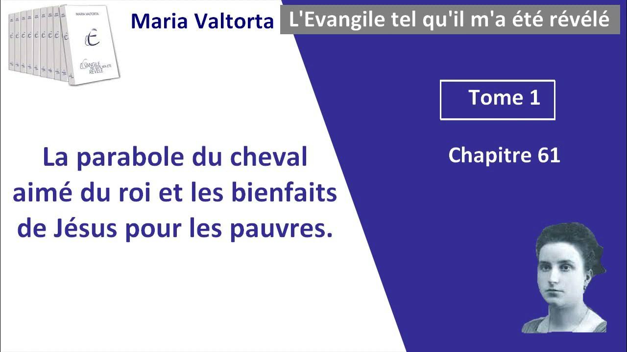 Maria Valtorta Tome 1, chapitre 61 L'Evangile tel qu'il m'a été révélé YouTube Maria Valtorta Tome 1, chapitre 61 L'Evangile tel qu'il m'a été révélé YouTube