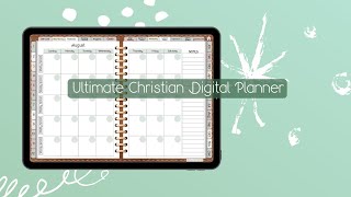 Best Christian Digital Planner | Undated Ultimate Christian Planner Walk-through