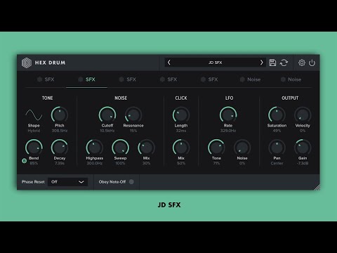Hex Drum preset showcase