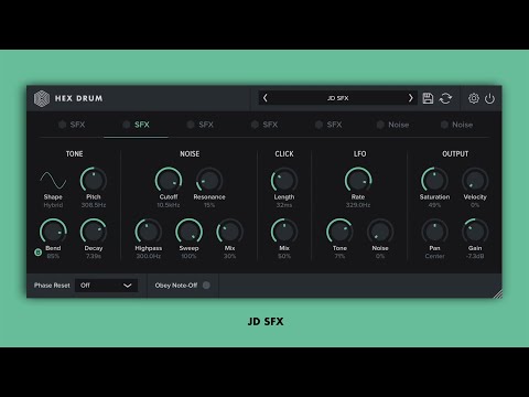 Hex Drum preset showcase