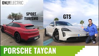 Porsche Taycan 2022 - In-Depth Review & Racetrack Test of Both the GTS and the Sport Turismo