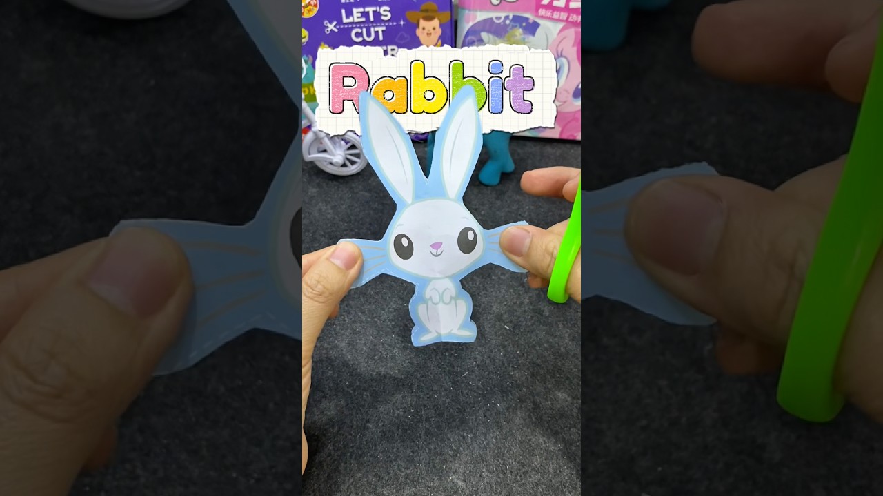 Rabbit 🐰| Paper cut craft cartoon characters | BVAmnhac #diy