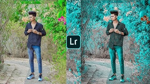 Lightroom aqua and blue effect photo editing tutorial | lightroom background colour change preset