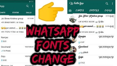 whatsapp font style kaise change kare