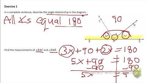 Lesson 10 (Angle problems & solving equations)