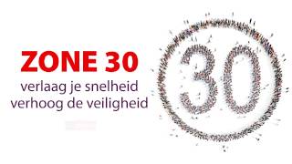 Zone 30 Verlaag Je Snelheid, Verhoog De Veiligheid