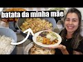 Almoo completo do dia a famosa batata com farofinha da me  tnm vegg