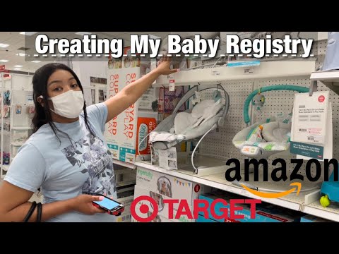 Creating my first baby registry + unboxing targets free sample bag for moms