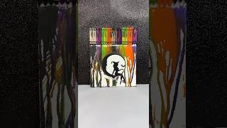 DIY Art Crayons Halloween Version ?‍♀️?️shorts diy crafts artist tutorial painting art