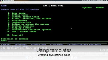 Coding in RPG (IBM i/AS400). Templates.
