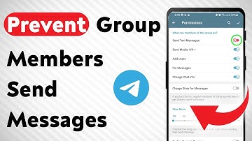 How to Prevent Group Members On Telegram Send Messages (Updated)