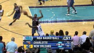 Bismack Biyombo monster game-saving block on Trevor Ariza (Mar 12, 2012)