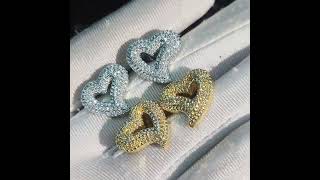 Ice earrings Moissanite