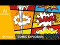 Graphic Design: Make Comic Explosions (beginner) | Freepik