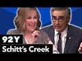 “Schitt’s Creek”: Eugene Levy, Catherine O’Hara, Annie Murphy and Daniel Levy with Ophira Eisenberg