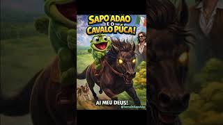 Sapo Adão montou no Púca… e quase voou 😂🐎 #SapoAdão #Irlanda #comédia