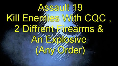 Ghost Recon Breakpoint : Assault Rank 19 : Kills  With CQC , 2 Guns & An Explosive (Any Order) *NEW*