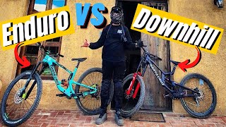 Comparo bici de ENDURO contra bici de DOWNHILL | MTB Santiago De Avila