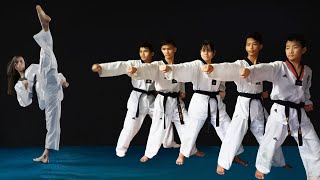 Taekwondo Girls &amp; Buys Poomsae Class 4 to 9 On TKD Action by MrArslan