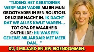 “Mijn vader zette mij en opa met kerst op straat — tot opa onthulde dat hij miljardair was ”