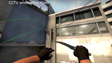 CS:GO - Overpass Smokes/Pop flashes, very useful! [Shit video]
