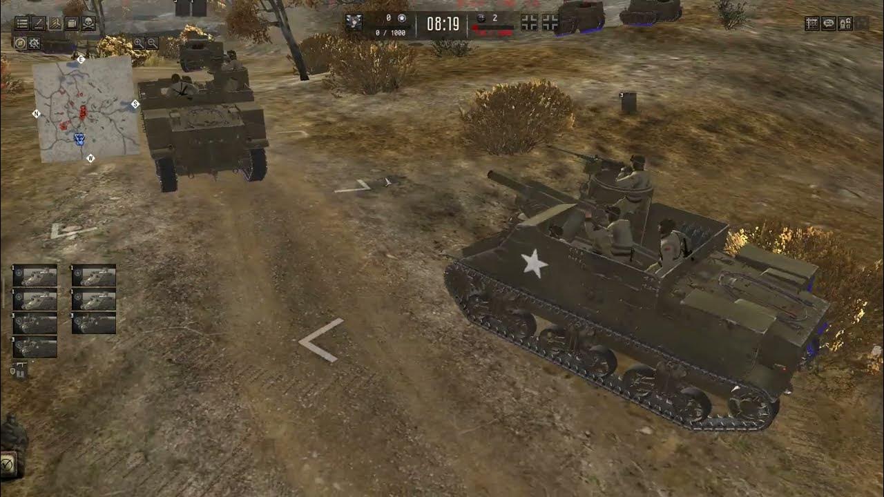 Call To Arms Gates Of Hell MACE M3 Lee and M7 Priest hill offense