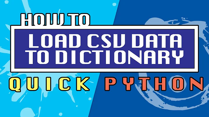 How to Read CSV Data in Dictionary Format Using DictReader - Quick Python Tutorial