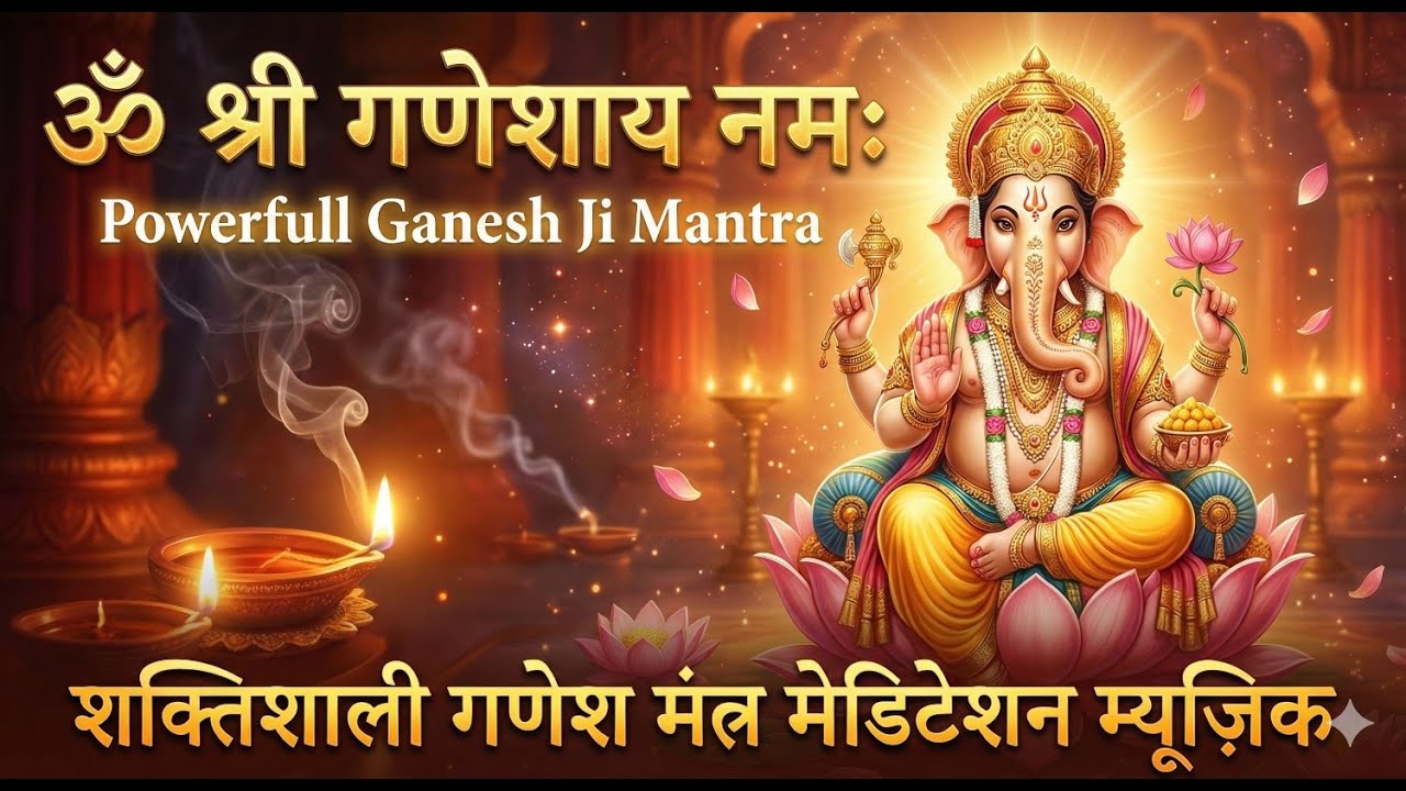 Om Shri Ganeshaya Namah – Powerful Ganesh Mantra Meditation Music