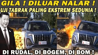 GILA ! CINA LAKUKAN UJI TABRAK PALING EKSTREM DI DUNIA❗️MOBIL DI BOM DI RUDAL DIHANTAM KE BETON 😱