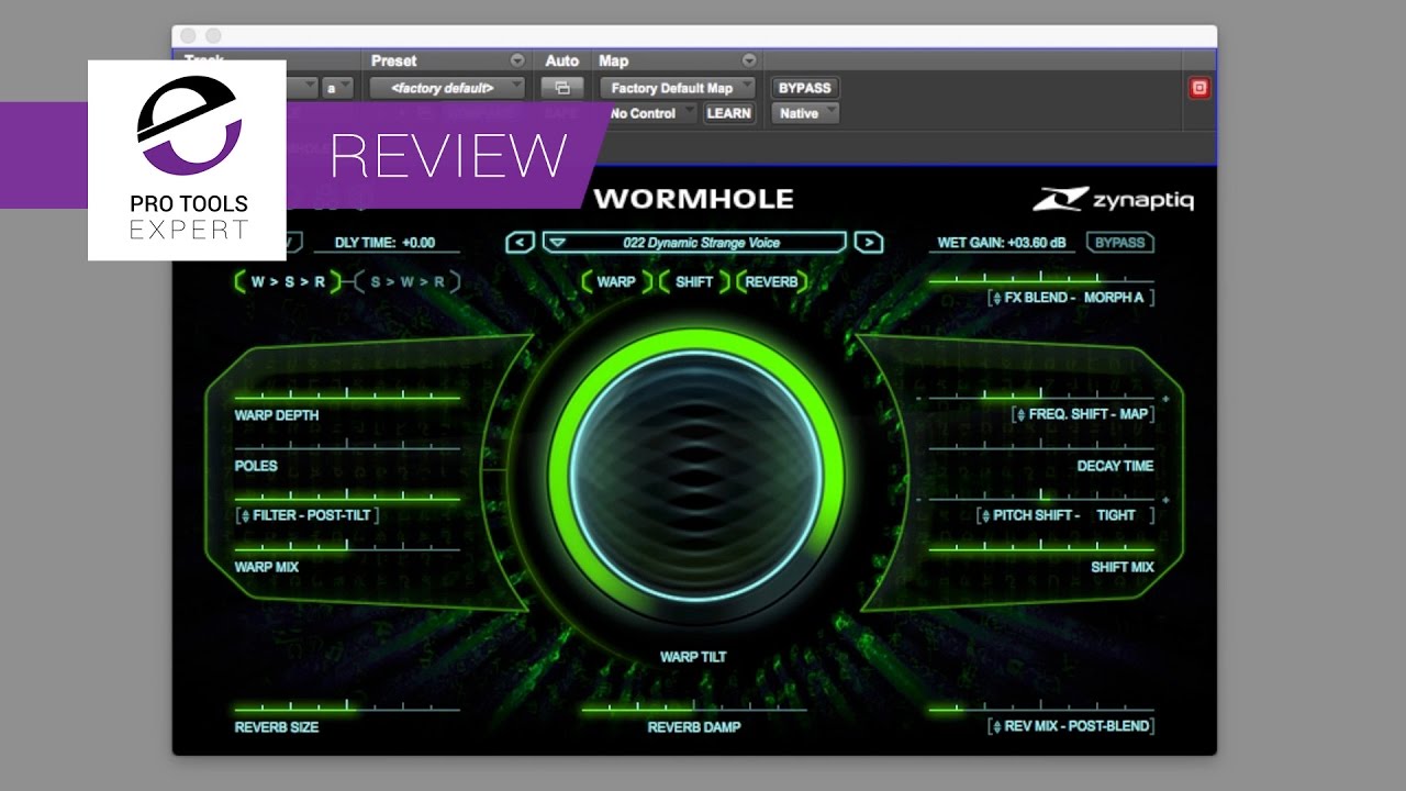 Review WORMHOLE Effects Plug in By Zynaptiq