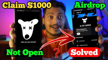 Dogs Telegram Bot Not Working || Who Are You Dawg Problem Solved || Dogs Not Opening Telegram