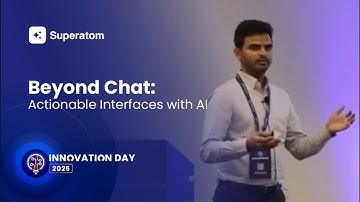 Beyond Chat: Actionable Interfaces with AI | Prashanth Dharawath | Innovation Day Chicago 2025