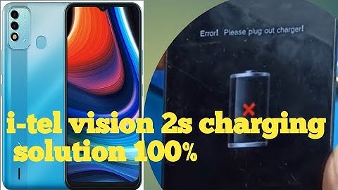 Itel vision2s charging error solution 100%