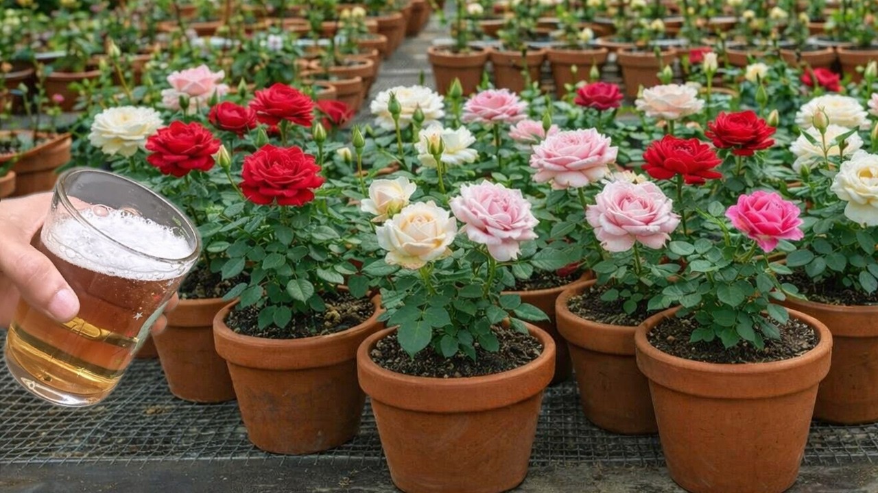 Используйте пиво для размножения роз! Просто, безопасно и исключительно эффективно!