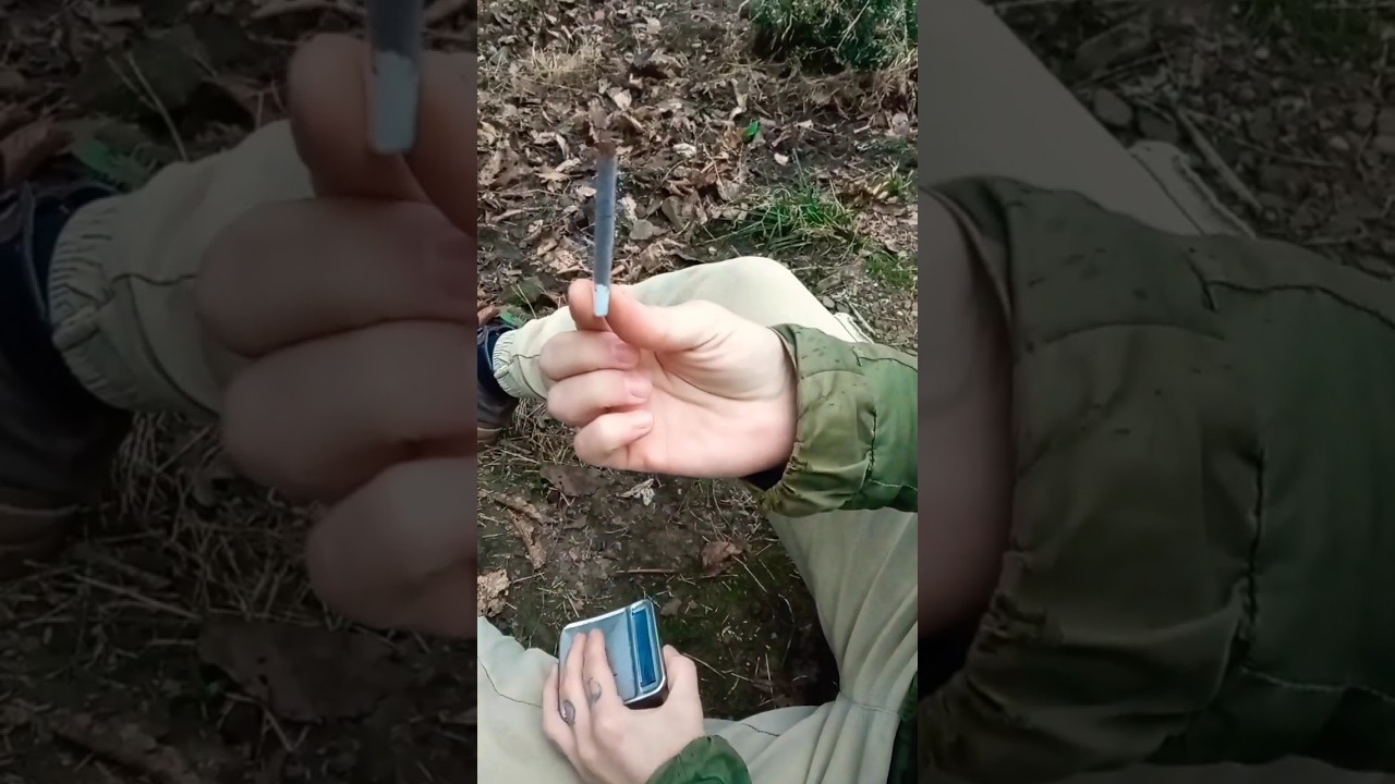 Smoking in nature 