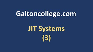 JIT Systems  Part 3