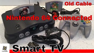 Nintendo 64 Connected To A Smart Tv With Old Cable