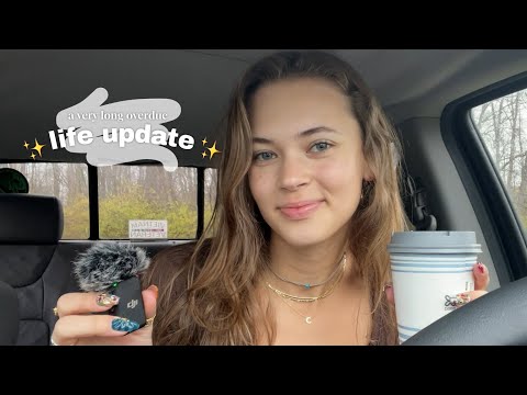 ASMR | Rainy Coffee Date & Car Chit Chats 🌧 p.s. I'M BACK!!! 💜💜💜 (pure whisper ramble, rain sounds)