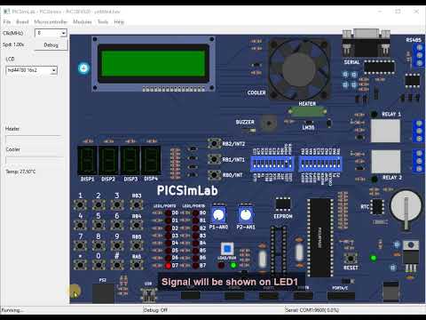 Microcontroller Systems PICSimLab Generate Signal On PORTD Exercise Question 