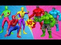 HULK, RED HULK, BLUE HULK VS Team 3 Spider-Man | Marvel&#39;s Spider-Man 2