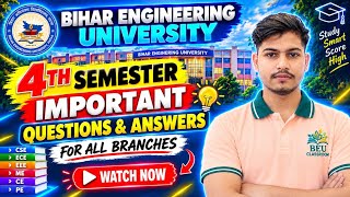 4th semester VVI Questions Answers For All branch #bihar engineering University