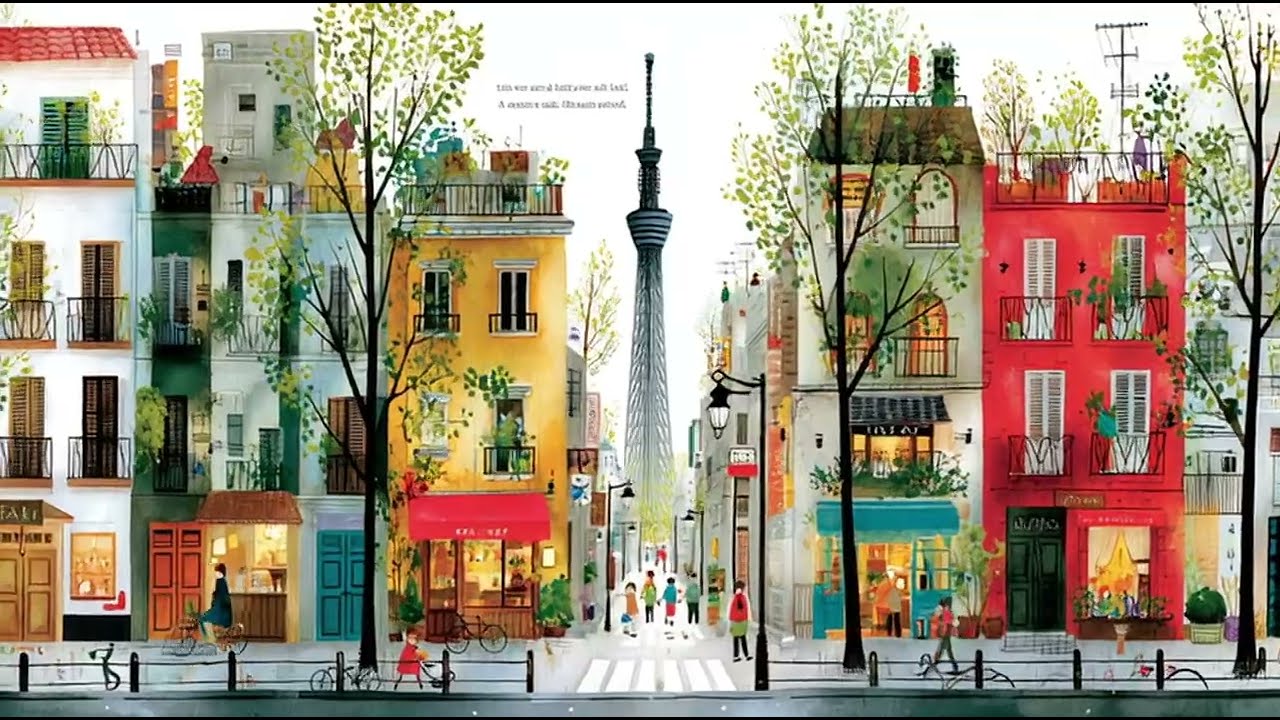 AI artが描く東京の街並み｜rinの小さなアトリエ