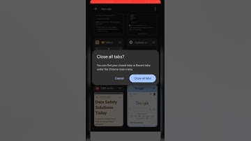 How to close all chrome tabs on Android